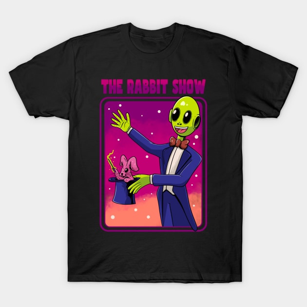 rabbit show T-Shirt by lasthopeparty